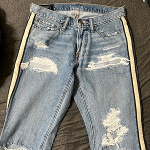 Mens Abercrombie and Fitch ripped jeans